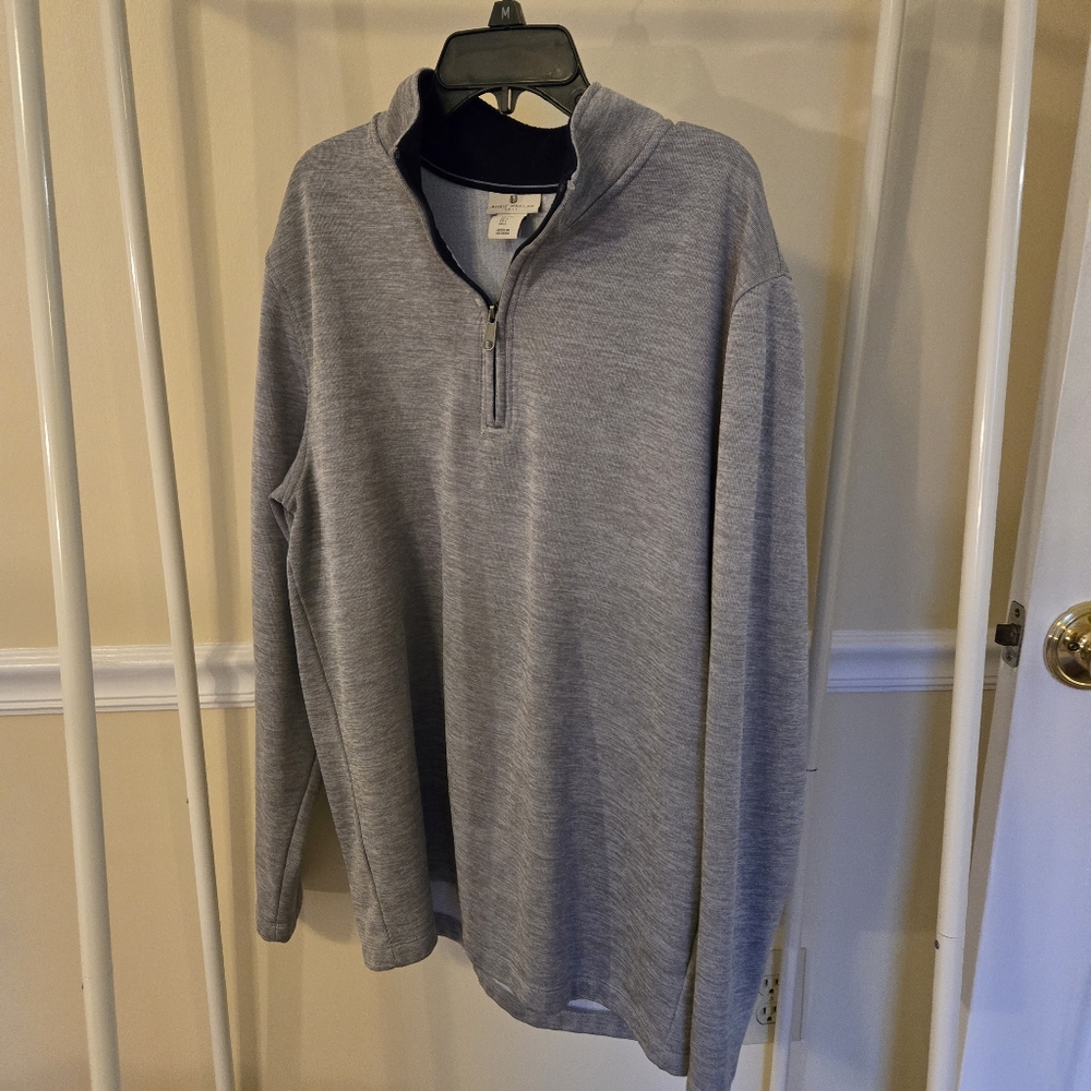 Rorie Whelon Golf L Heather Gray quarter zip pullover